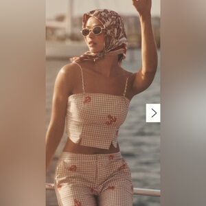 NWT Celandine by Anthropologie Smocked Nautical Tube Top Size XS